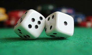 Detailed 3D rendering of craps dice