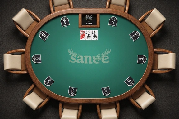 Illustration of a poker table highlighting different player positions