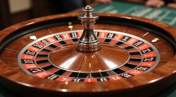 European Roulette wheel with single zero